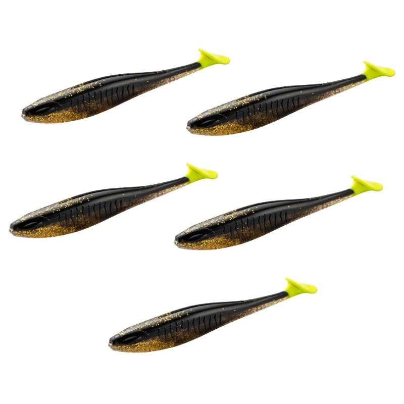 5 шт. Искусственные приманки Рыболовные приманки Swimbait с хвостовым лепестком для ловли форели и судака Приманки для ловли в соленой воде