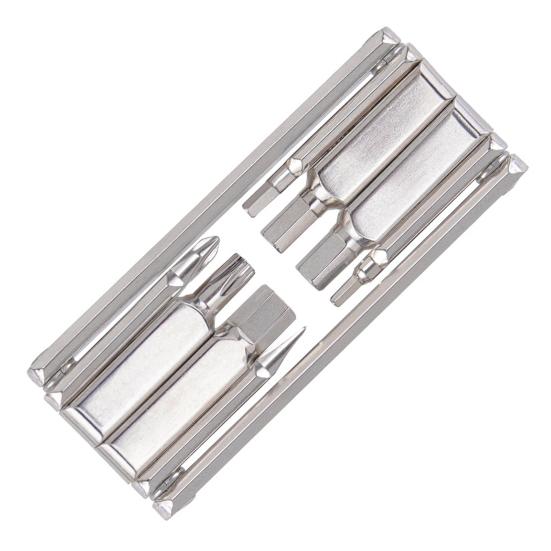 Multifunctional Wrench 8 In 1 Pocket Size Foldable Easy Storage High Strength Mini Bike Multitool Repair Kit Road And Mountain Bikes