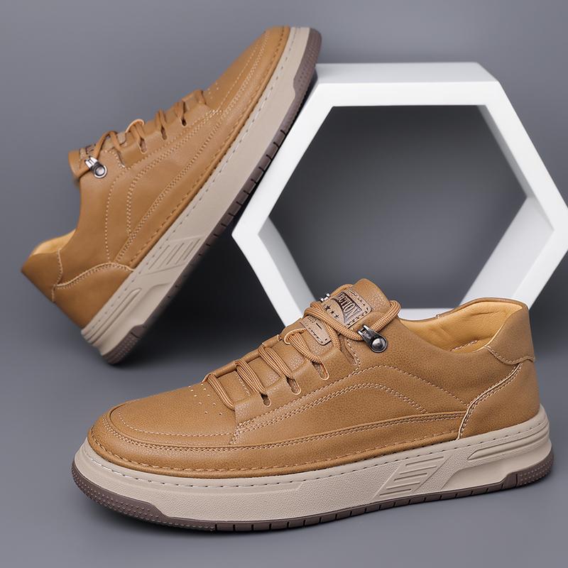 Модные популярные повседневные кожаные туфли, подходящие ко всему, обувь для путешествий и скейтбординга, кроссовки для мужчин, теннисные туфли для ходьбы, мягкие мужские оксфорды