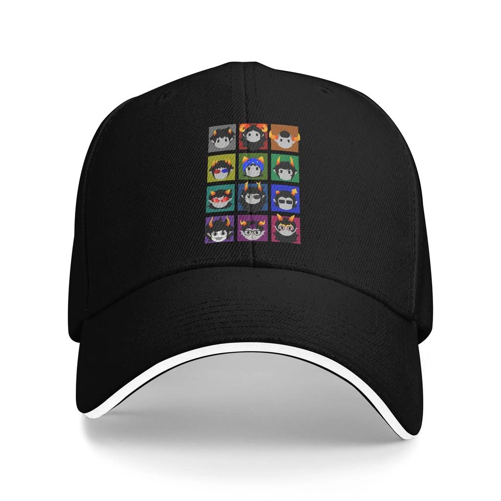 Karkat Vantas Baseball Cap Vintage Homestucks Manga Sandwich Hats Unisex Style Adjustable Headwear Activities