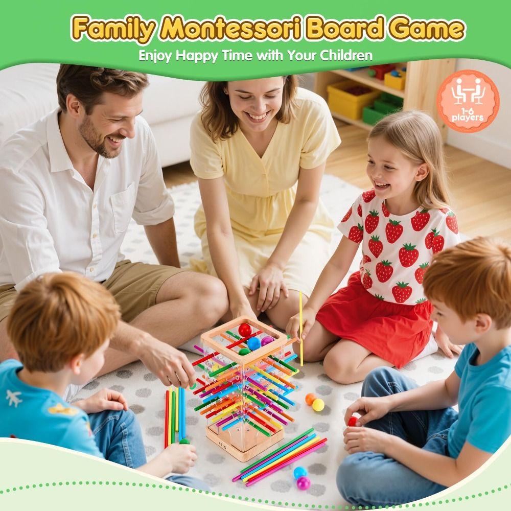 Montessori Wooden Board Games Cognitive Development Educational Toy  Boys and Girls