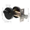 TEHAUX Door Lock, Door Knob with Key, Keyed Deadbolt Lock, Locked Door Handle, Exterior Door Knob, Door Lever Handle, Single-Sided Deadbolt, Door Lock