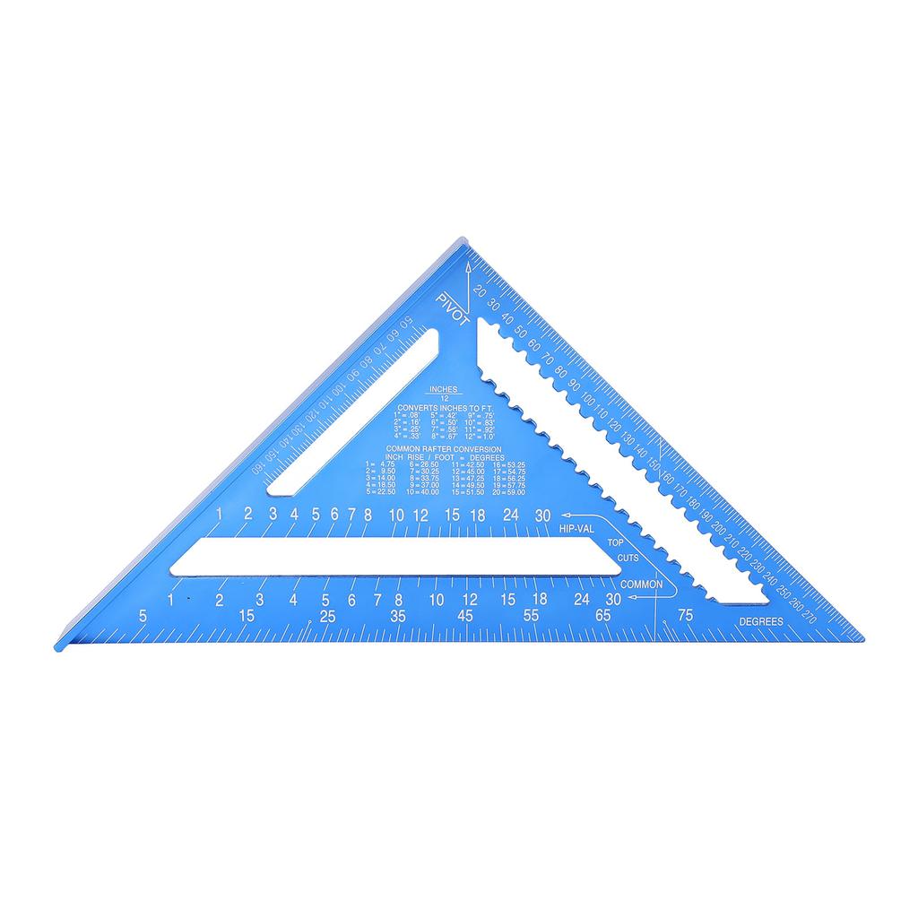 Треугольная линейка из алюминиевого сплава с метрической и имперской системой мер, четкая шкала, высокая точность, легко читаемая для инженера