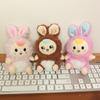 Cute Fantasy Elf Rabbit Plush Doll Keychain New Style Doll Bag Pendant 4-inch Machine Doll