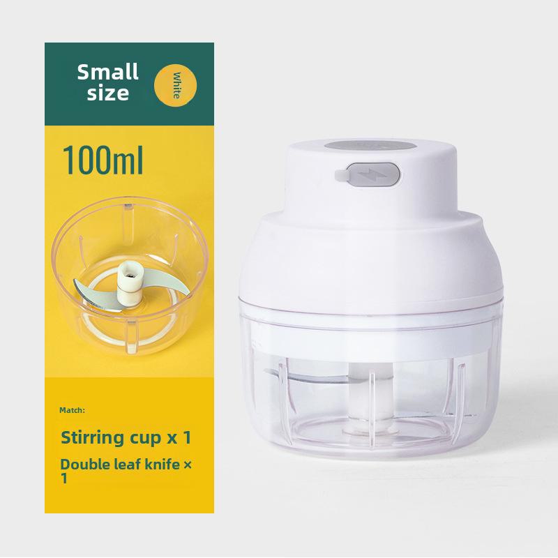 Compact Electric Garlic Grinder & Baby Food Processor - Multifunctional Kitchen Tool for Garlic Paste and More