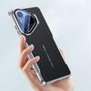 Plating Leather Metal Lens Holder Case for Huawei Pura 70 Pro Plus Corner Shockproof Bumper Protective Cover for Pura 80 Ultra