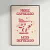 Уставший и взвинченный Ретро Кофе Холст Принт Забавный Маскот Кухонное Настенное Искусство Постер для Современной Гостиной Спальни Домашний Декор Подарки