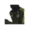 Adidas Футболка Manchester United Condivo 22 Pro Warm Top с длинным рукавом и полосатым принтом, мужская, зеленая HE6676