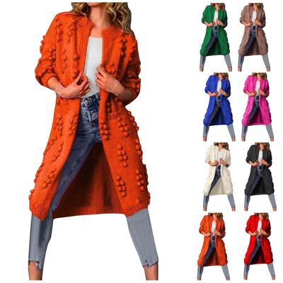 Женская мода повседневный кардиган Crum Cave однотонный вязаный свитер пальто