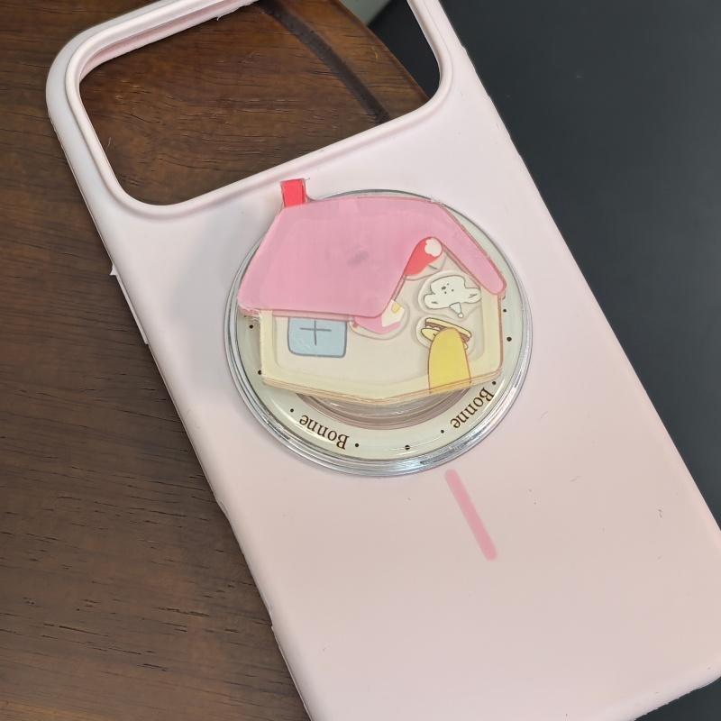Korean Cute Cake Dim Sum For MagSafe Bracket Portable Stands For iPhone 18 17 Samsung Google Universal Magnetic Kickstand Holder