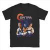 Men Contra Movie T Shirt Game Pure Cotton Clothing Novelty Short Sleeve Round Neck Tee Shirt Printed T-Shirt
