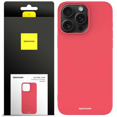 Силиконовый чехол Sc для iPhone 15 Pro Max Красный