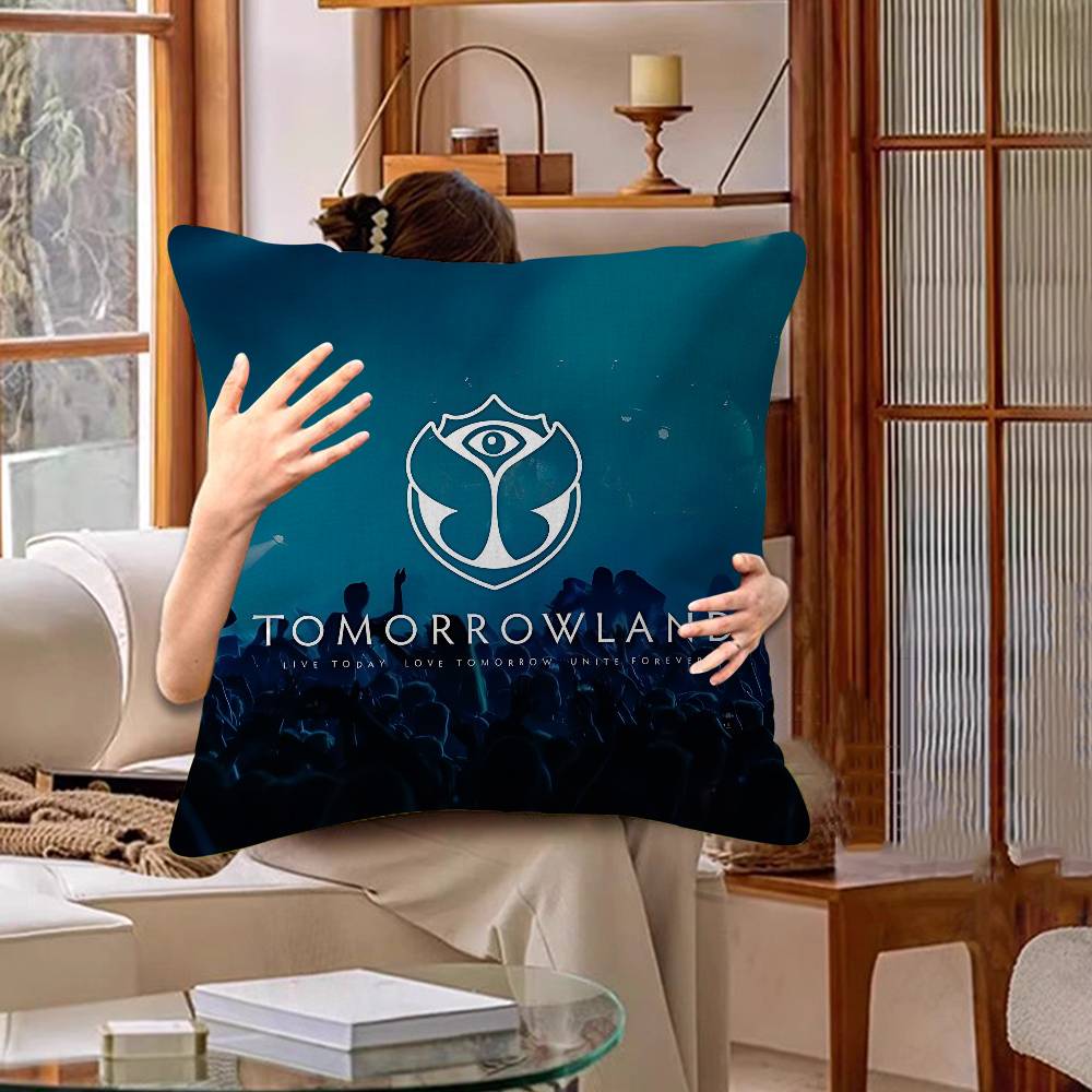 Tomorrowland Music Cushion Cover Pillow Cover Decor Pillowcase Printed Cushion Case For Couch