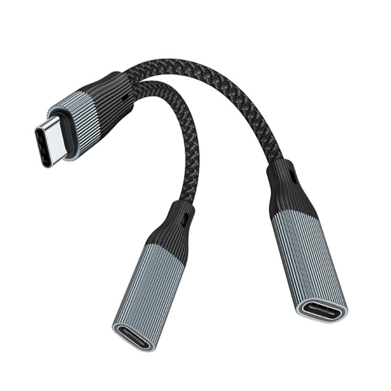 Адаптер USB C на 3,5 мм для наушников и зарядки Кабель-переходник Type C на 3,5 мм Быстрая зарядка PD60W и Аудиокабель 14 см