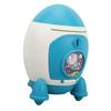 Cartoon Money Bank with Key Large Capacity Cute Cartoon Space Money Saving Toy for Kids Boys Girls Blue