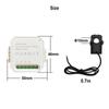 Tuya Smart Life WiFi Energy Meter 80A 1/2 Channel with Clamp App Monitor Solar Export and Import Power AC100V/240V