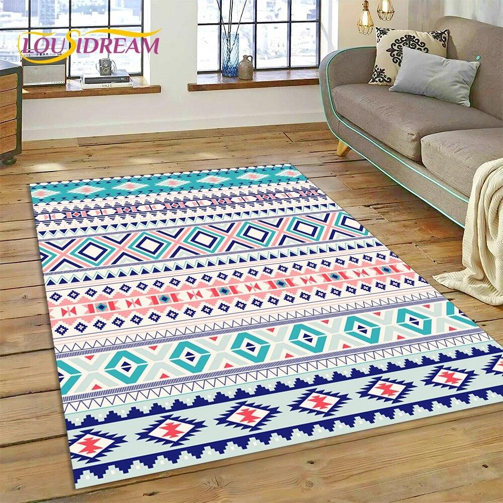 Classics Bohemia Nordic Turkish Celts Carpet Rug for Home Living Room Bedroom Sofa Doormat Decor,kid Area Rug Non-slip Floor Mat