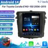 9.7"Android 14 для Toyota Corolla E140-150 2006-2013 Автомобильное радио Навигация 4G GPS Мультимедиа Беспроводной Carplay Экран Стерео