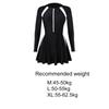 Anti-exposure Women's Long Sleeve Swimsuit Elastic Sports Training Swimsuit  Student