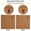 Portable Weaving Aid Board for Tassels Knotting Handcraft Silicone Materials Safe Designs
