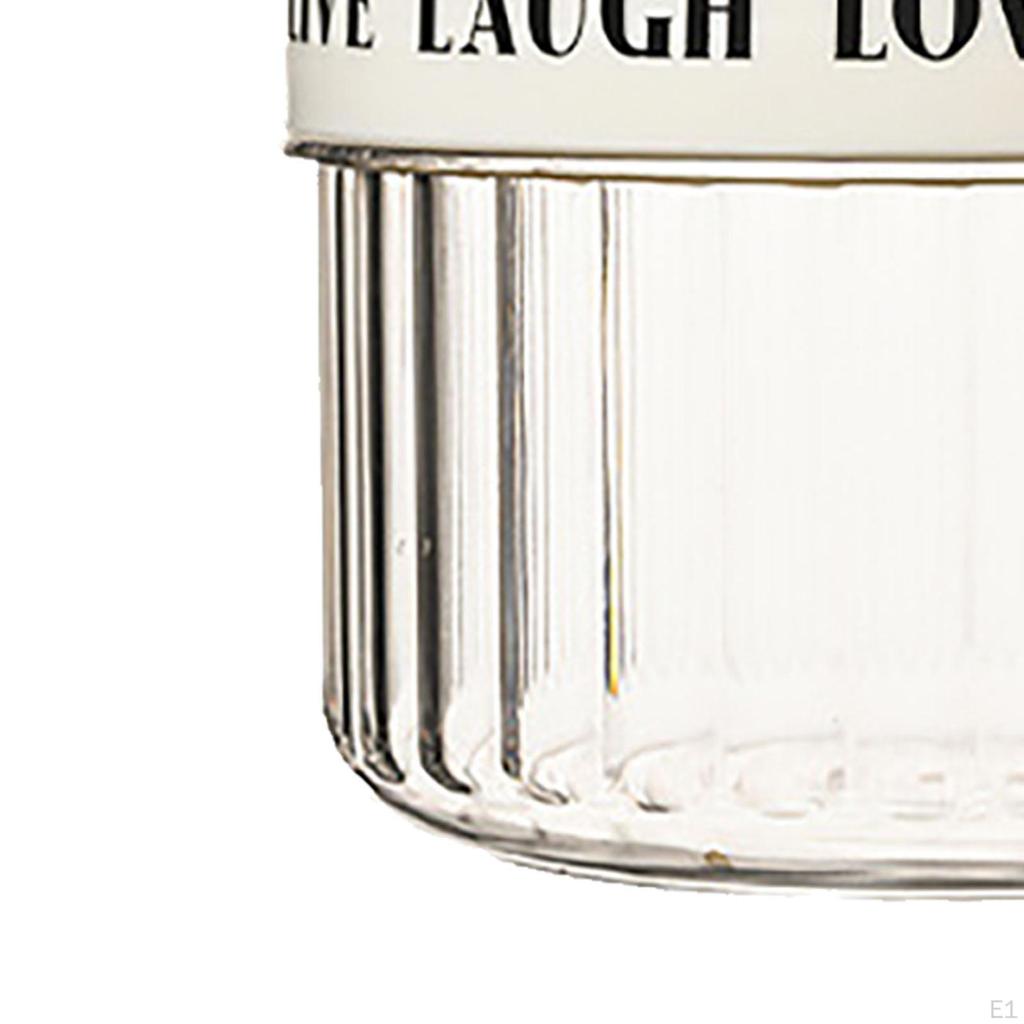 Банка для хранения продуктов, прозрачная канистра с крышкой, настольный контейнер, контейнер для овсянки на ночь