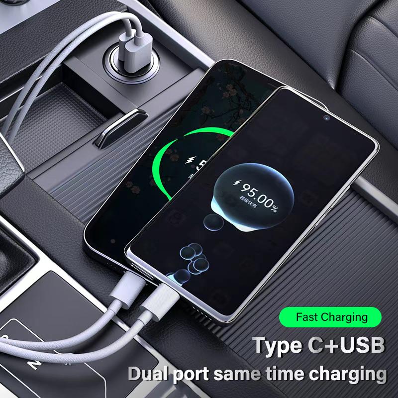 Мини-адаптер питания USB Type-C для автомобиля, скрытый, для KIA K3 Sportage Carnival K5 Seltos Pegas KX1 EV5 Sonet EV6 K4 EV3 Ceed K8