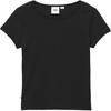Vans Solid Color Slim Fit Crew Neck Short Sleeve T-Shirt Women Tops Black VN000HM0BLK1