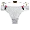 Женские стринги, сексуальные стринги с цветочным принтом, Т-образная спинка, бесшовное нижнее белье, кружевное нижнее белье, мягкие трусики, трусы, нижнее белье, 6 шт./лот