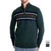 AIOPESON Mens Mock Neck Cotton Pullover Knit Sweaters Casual Business Strip Ribbed Turtleneck Sweaters for Men
