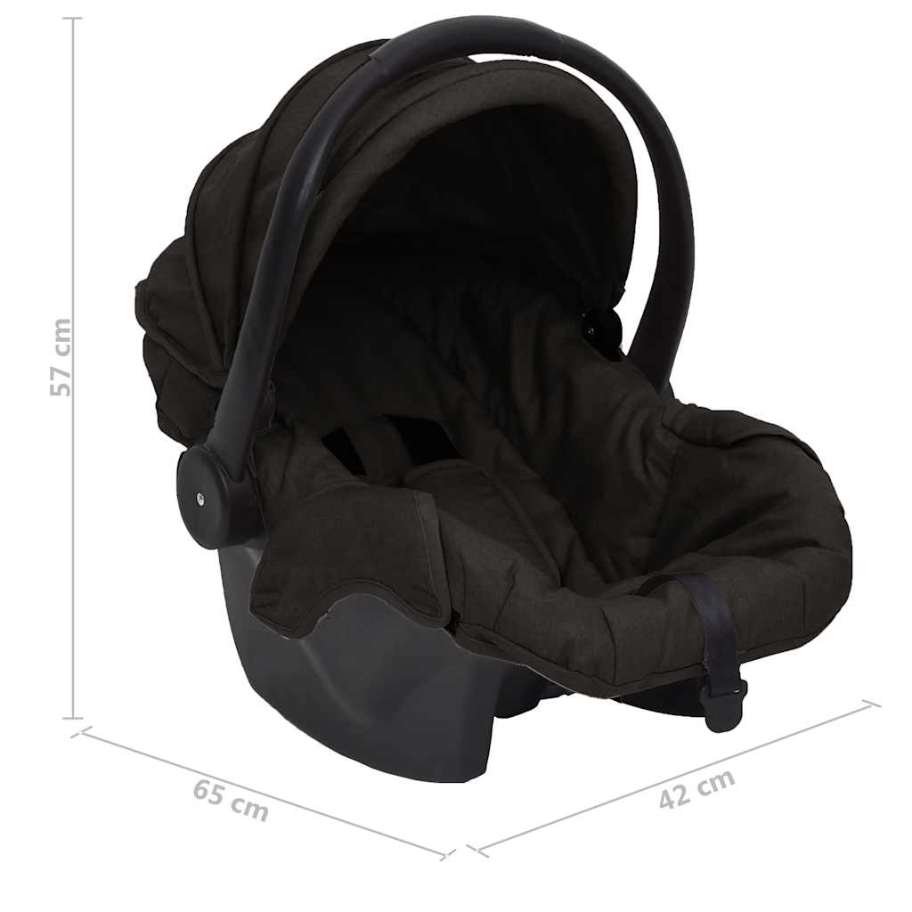 3 in 1 Stroller Anthracite Steel