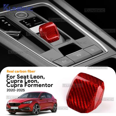 Для Seat Leon MK4 Cupra Leon Cupra Formentor 2020 2021 2022 2023 2024 2025 Настоящий Сухой Углепластик LHD RHD Отделка Ручки Переключения Передач