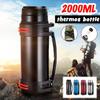 Thermos Bottle 2/3/4L Vacuum Stainless Steel Tea Bottle Water Mug Cup Heat Thermos