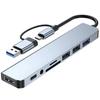 USB-концентратор в многофункциональный конвертер-адаптер с кардридером и аудиоразъемом для MacBook, Surface и передачи данных Type-C 3.1 3.0 8-в-1 USB-C SD/TF