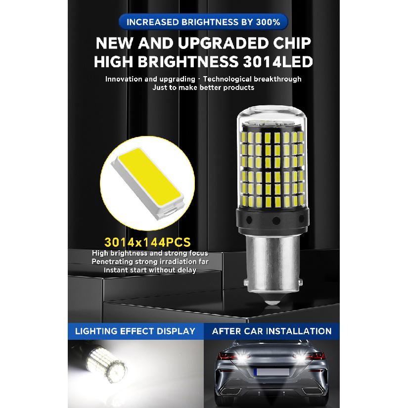 YiRui 2 шт. 12-48 В Новые светодиодные лампы 144smd Лампа Задний Поворотник BA15S P21W BAU15S PY21W 7440 W21W P21/5W 1157 BAY15D Поворотник 2