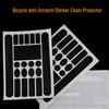 Наклейка для защиты рамы велосипеда: Защита цепи, устойчивая к царапинам, для шоссейных и горных велосипедов