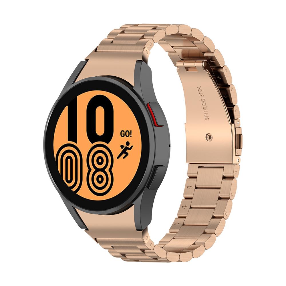 Браслет из нержавеющей стали без зазоров для Samsung Galaxy Watch7 6 4 Classic 46 мм 47 мм/Watch4 5 pro 44 мм 40 мм с загнутым концом