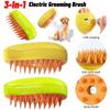Cat and Dog Pet Steam Brush Electric Spray Anti-Flying Hair Cat Brushes Pet Grooming Comb Usb Charging Cat Massage Comb Hair Removal Combs Pet Care