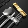 Stainless Steel Chopstick Holder Mirror Polished Convenient Chinese Chopstick Fork Rest