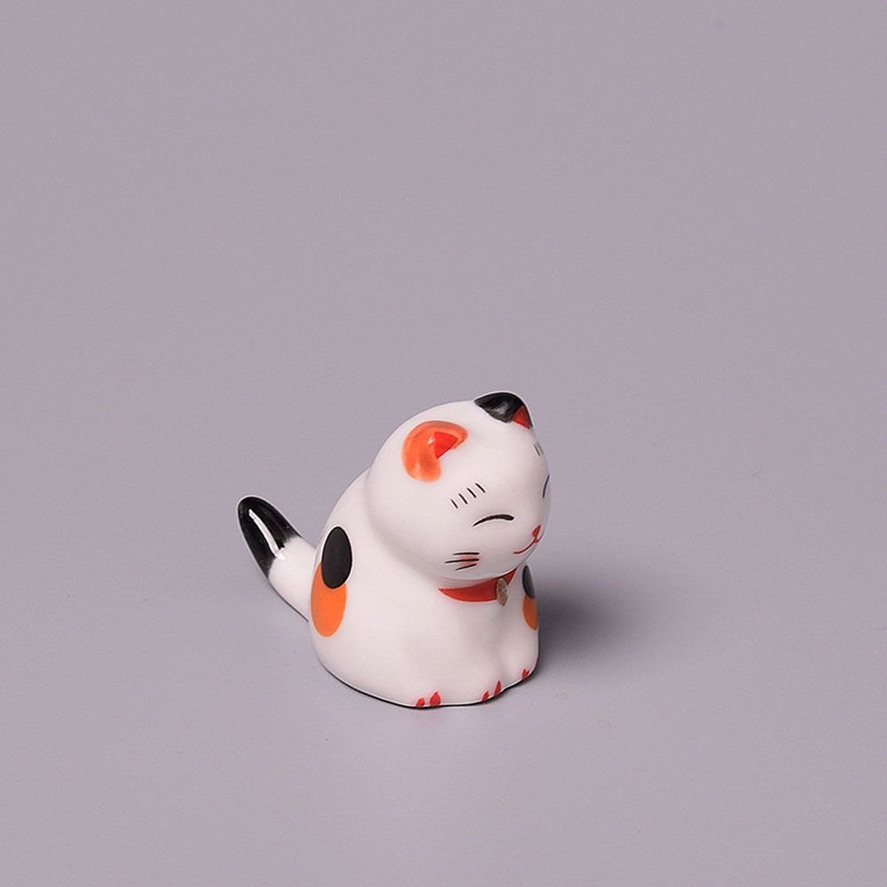 Creative Spoon Fork Rest Home Hotel Ceramic Japanese Chopsticks Holder Lucky Cat Cutlery Stand