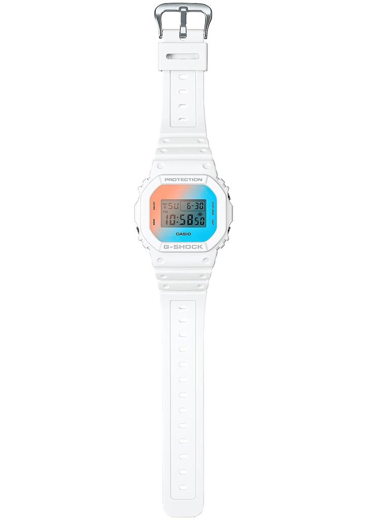 Мужские часы Casio G-Shock серии BEACH TIME LAPSE DW-5600TL-7JF / -5600TLS-8JF, серый скелетон / белый (Официальный японский продукт)