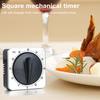 Stainless Steel Kitchen Timer with Magnetic Back Chef Cooking Timer Clock Loud Alarm No Batteries Required Desk