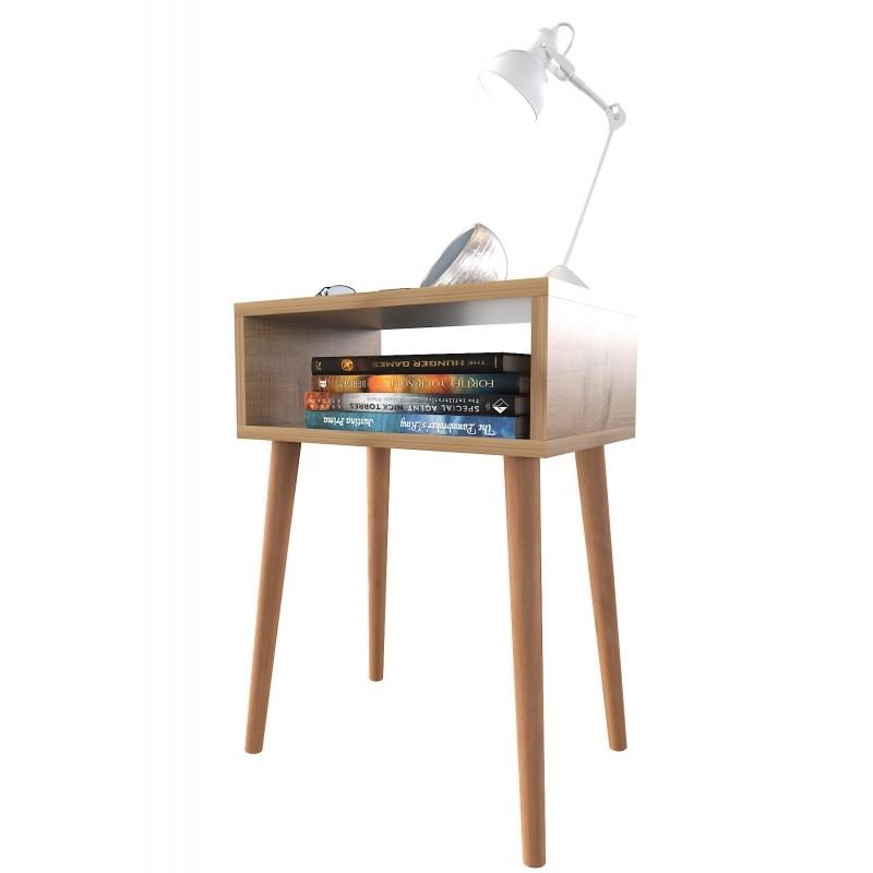 Прикроватная тумбочка без ящика с деревянными ножками для спальни прикроватная тумбочка – Sonomo