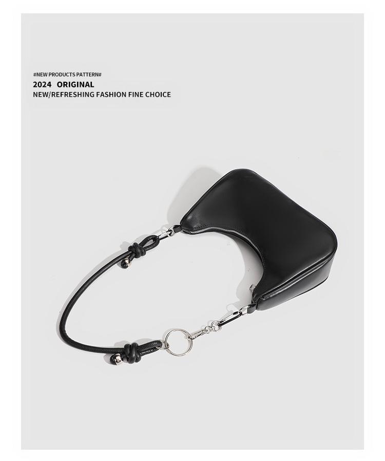 Women's 2025 Spring/Summer Fashion Textured Underarm Bag - Versatile Single Shoulder Dumpling Bag