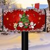 Зимний магнитный чехол для почтового ящика стандартного размера 18 x 21 дюйм, обертки для почтового ящика «С Рождеством», праздничный чехол для почтового ящика для наружного декора сада и двора