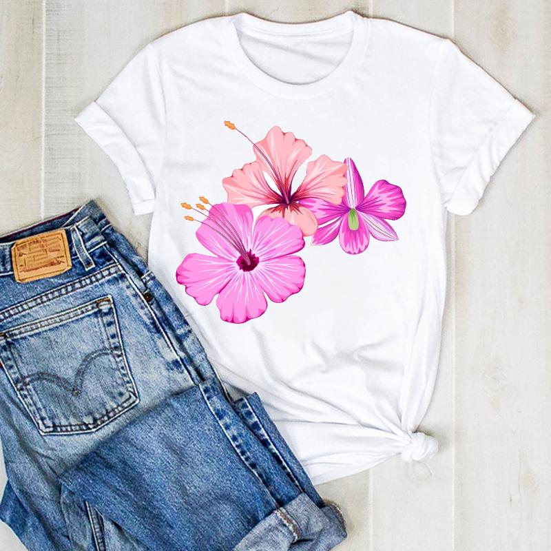 Womens Tshirt Summer Butterfly Cute Fashion 90S Print Ladies Tee Female Top Shirt Clothes Graphic Lady Tops Clothing