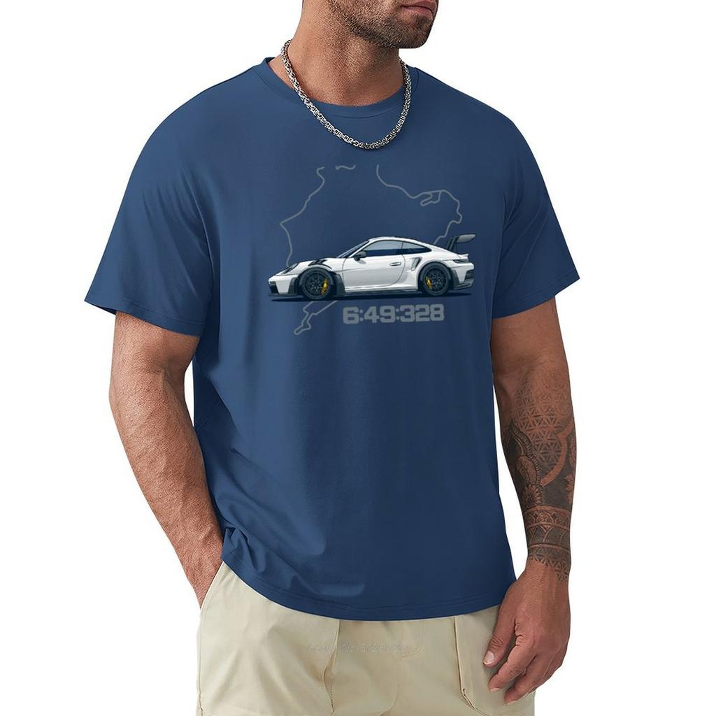 992 GT3 RS Nordschleife Tshirt For A Boy Plus Size Tops Boys Whites Men Clothes Tees Fashion Oversized T Shirt Cotton Tshirt