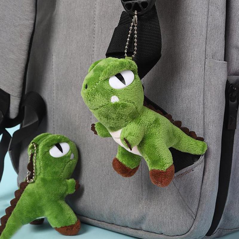 1 шт. плюшевый рюкзак с динозавром, подвеска, тираннозавр Рекс, брелок для ключей, кукла, милая школьная сумка, очаровательный плюшевый питомец