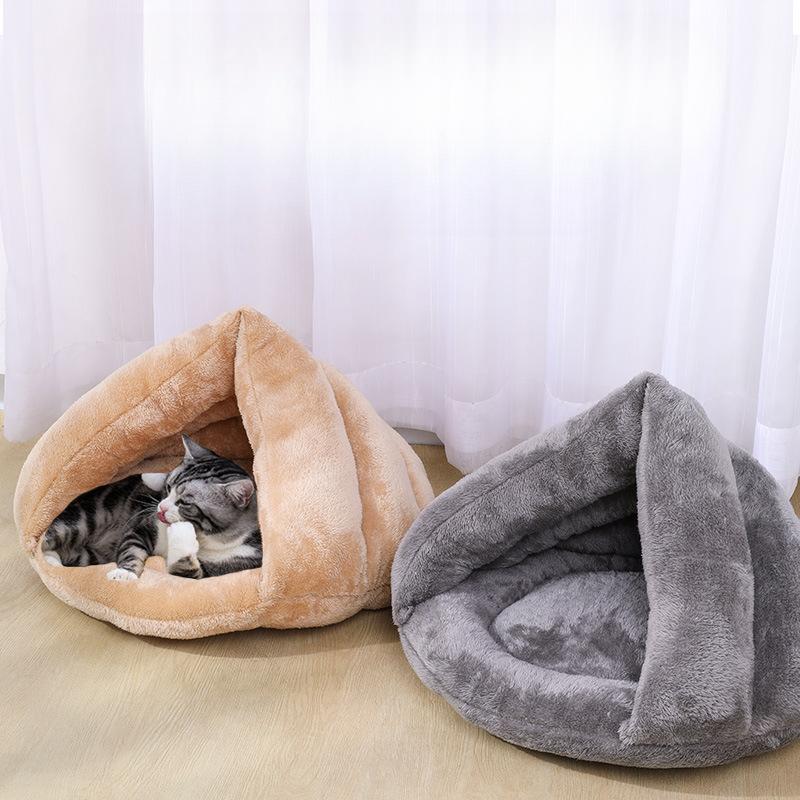 Pet Slipper Style Creative Dog Kennel In Winter Thickened Warm Pet Cat Mat Cat Sleeping Bag Cat Supplies
