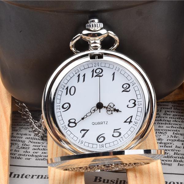 Винтажные бронзовые кварцевые карманные часы для мужчин и женщин, изысканные полые цифровые карманные часы