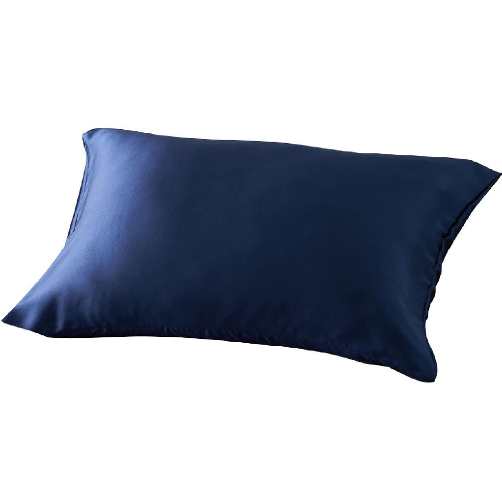 Nice Day Pillow 43 X 63 Pillow Pillow Beautiful Natural Washable 56800007 Cover, Navy, Cm, 100% Silk, Cover, Case, Skin, Moisturizing, Moist, Smooth,